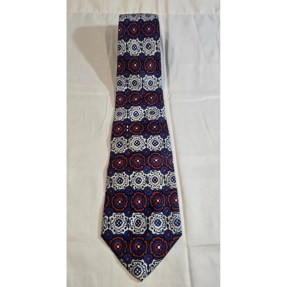 Zodiac Debonair Hand Woven Hand Printed Pure Silk Geometric Pattern Men's Tie